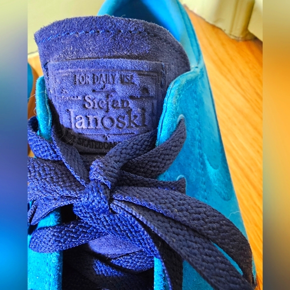 Sz 10 new Nike Zoom Air Stefan Janoski blue suede skateboard sneakers skate shoe - Picture 5 of 11